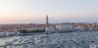 Notte del Redentore, il piano per l’emergenza-urgenza Redentore, barche a San Marco prima dello spettacolo pirotecnico