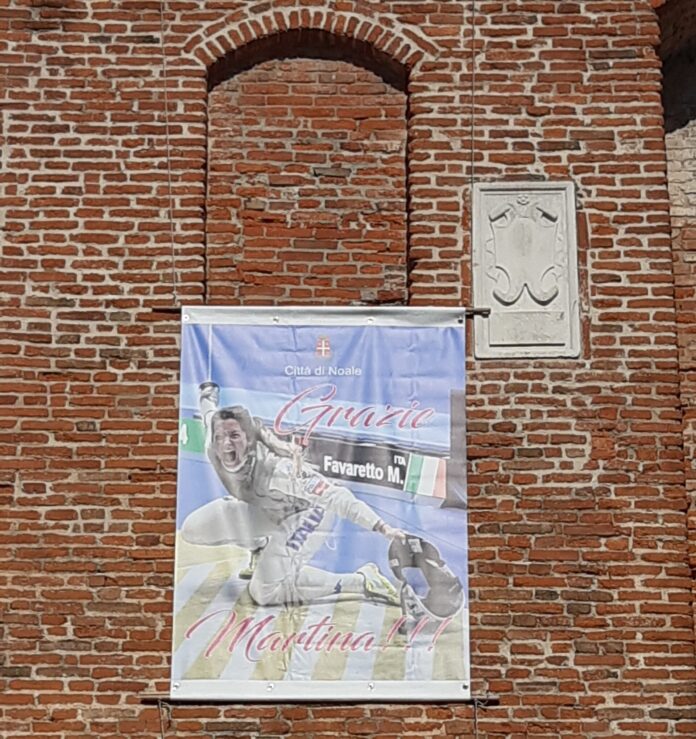 Martina Favaretto, Noale le dedica una gigantografia sulla Torre