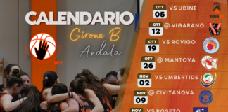 Calendario della Nuova Pallacanestro Treviso, inizio tosto Calendario 24/25 della Nuova Pallacanestro Treviso