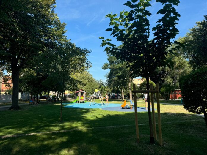 Viale Umbria a chioggia, i giardini riqualificati