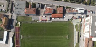 Chioggia, stadio Ballarin: novità per l’impianto di illuminazione Chioggia, Stadio Ballarin visto dall'alto
