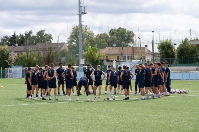 Treviso FBC in allenamento - foto Fotostampa