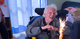 Angela Dalla Mora festeggia 101 anni alla Casa di Soggiorno Prealpina di Cavaso del Tomba