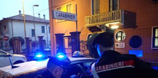 Evade dai domiciliari: arrestato dai Carabinieri, prende a testate le vetrine dei negozi Carabinieri di Cavarzere in azione