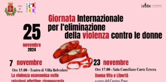 Iniziative a Mirano per la Giornata internazionale per l’eliminazione della violenza contro le donne Giornata internazionale per l’eliminazione della violenza contro le donne, la locandina degli eventi a Mirano