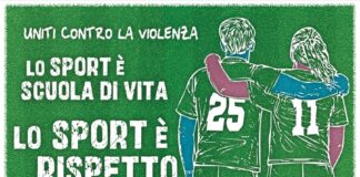 Le associazioni sportive unite contro la violenza di genere Il cartello "Uniti contro la violenza, lo sport è scuola di vita, lo sport è rispetto"