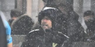 Venezia-Como 2-2, le voci post partita degli arancioneroverdi Mister Eusebio Di Francesco in Venezia-Como - foto Andrea Pattaro@Vision