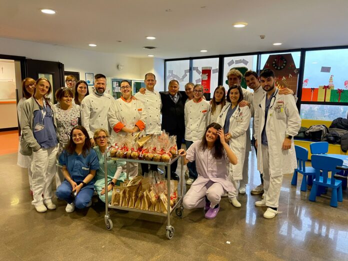 Dolci doni per la Pediatria di Treviso dall'Istituto Lepido Rocco di Lancenigo