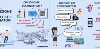 Lotta ai borseggi: le attività della Polizia di Stato e i consigli per difendersi Brochure scatolettisti e borseggiatori