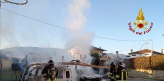 Sernaglia della Battaglia, due auto prendono fuoco Sernaglia della Battaglia, incendio di due auto