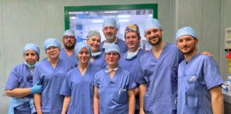 Otorinolaringoiatria di Portogruaro: asportato un tumore del cavo orale con tecnica innovativa ORL di Portogruaro, l'equipe che ha svolto l'intervento