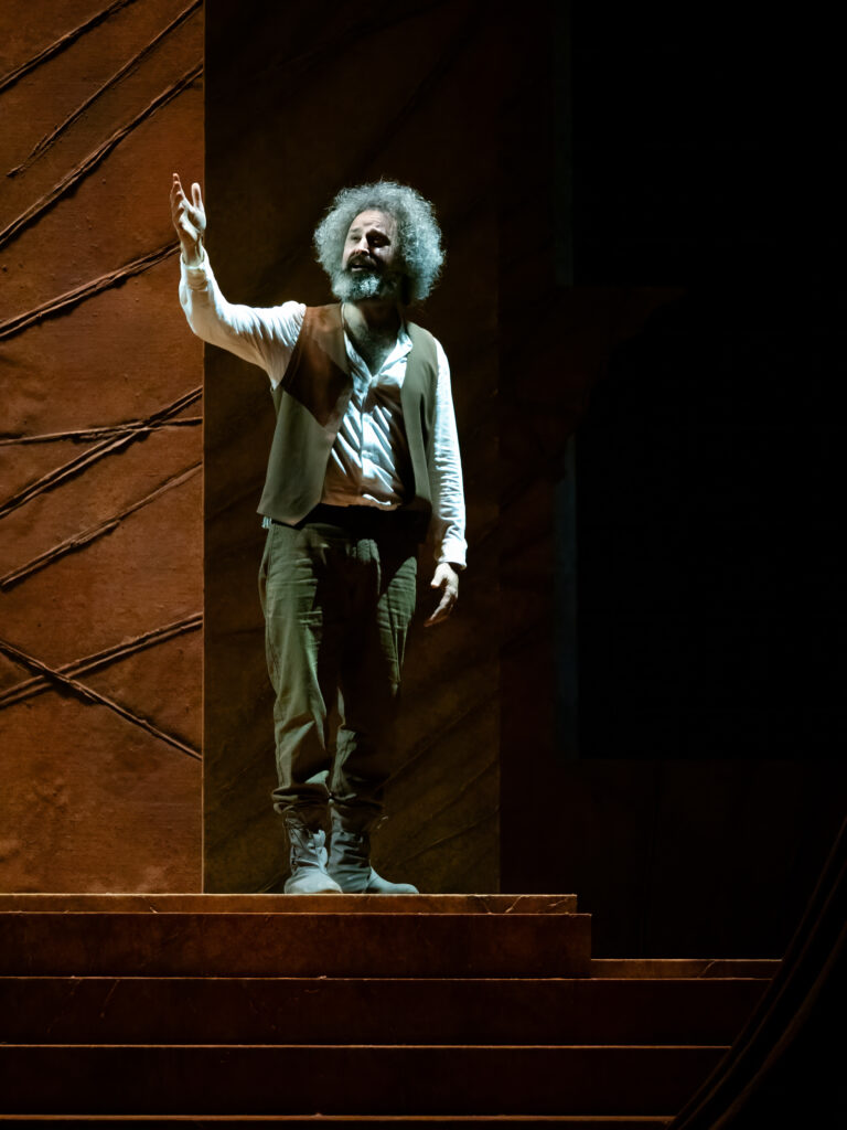 Simone Cristicchi in Franciscus - foto Edoardo Scremin