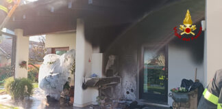 Stra, scoppia il forno esterno a una casa Stra, il forno scoppiato