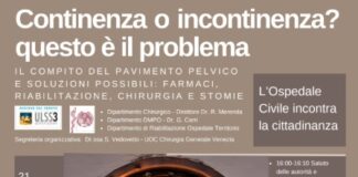 Incontinenza, un incontro per prevenire e curare Continenza o incontinenza - la locandina dell'evento