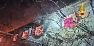 Villorba, a fuoco Villa Angelica Villorba, a fuoco Villa Angelica