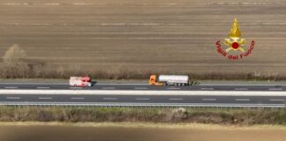 Incidente tra due mezzi pesanti sull’A4 all’altezza di Portogruaro Incidente sull’autostrada A4