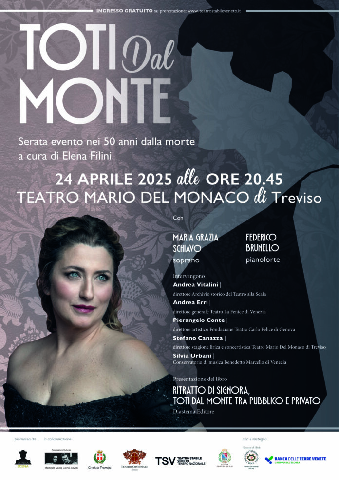 Toti Dal Monte, la locandina dell'evento