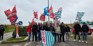 Adesione totale allo sciopero in Eni Versalis a Porto Marghera Sciopero Eni Versalis Porto Marghera 16 aprile 2025