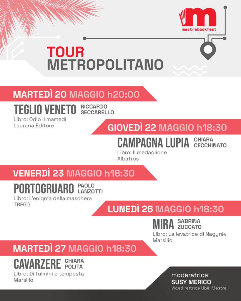 Mestre Book Fest 2025, il Tour metropolitano