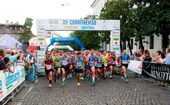 Corritreviso, La partenza della gara open (foto VETTORATO) Corritreviso, La partenza della gara open (foto VETTORATO)