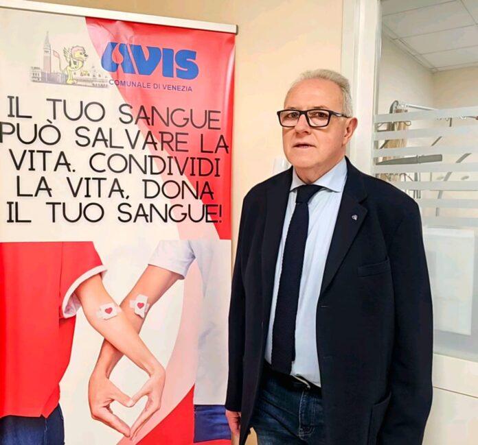 il presidente di Avis provinciale di Venezia, Fabio Reggio il presidente di Avis provinciale di Venezia, Fabio Reggio