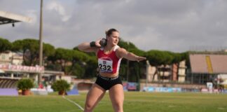 Anita Nalesso di Trevisatletica campionessa Juniores di getto del peso Anita Nalesso (foto Grana/FIDAL)