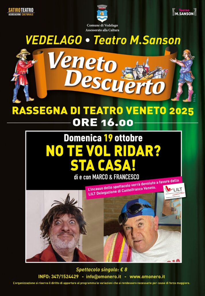Vedelago, spettacolo teatrale pro LILT