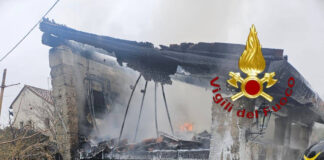 Castello di Godego, a fuoco una baracca Castello di Godego, a fuoco una baracca