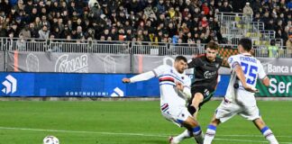 Hainaut post Venezia-Sampdoria: “Contento per il mio primo goal con la maglia del Venezia” Antoine Hainaut in Venezia-Sampdoria - foto Andrea Pattaro@Vision
