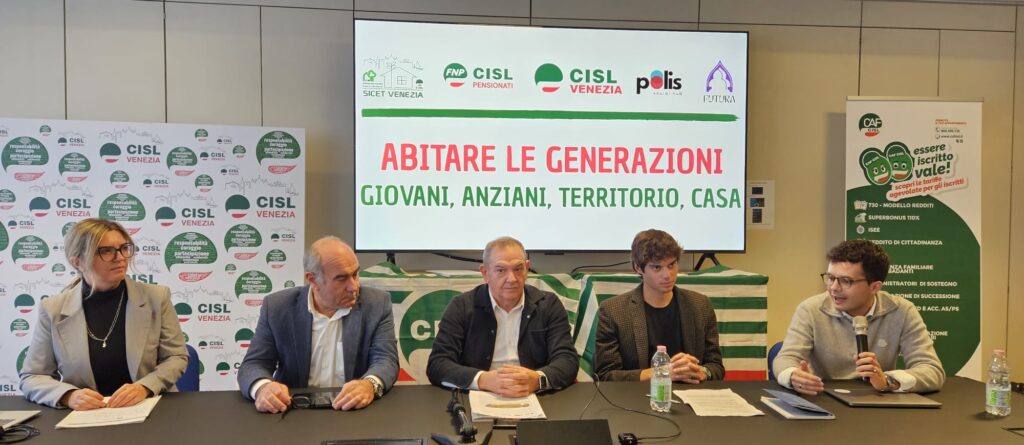 Abitare le Generazioni: un momento della conferenza stampa di presentazione