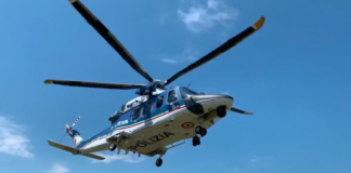 Scoperta organizzazione internazionale di narcotrafficanti: 4 arresti e 54 indagati tra Venezia, Padova e in Francia Elicottero della Polizia di Stato