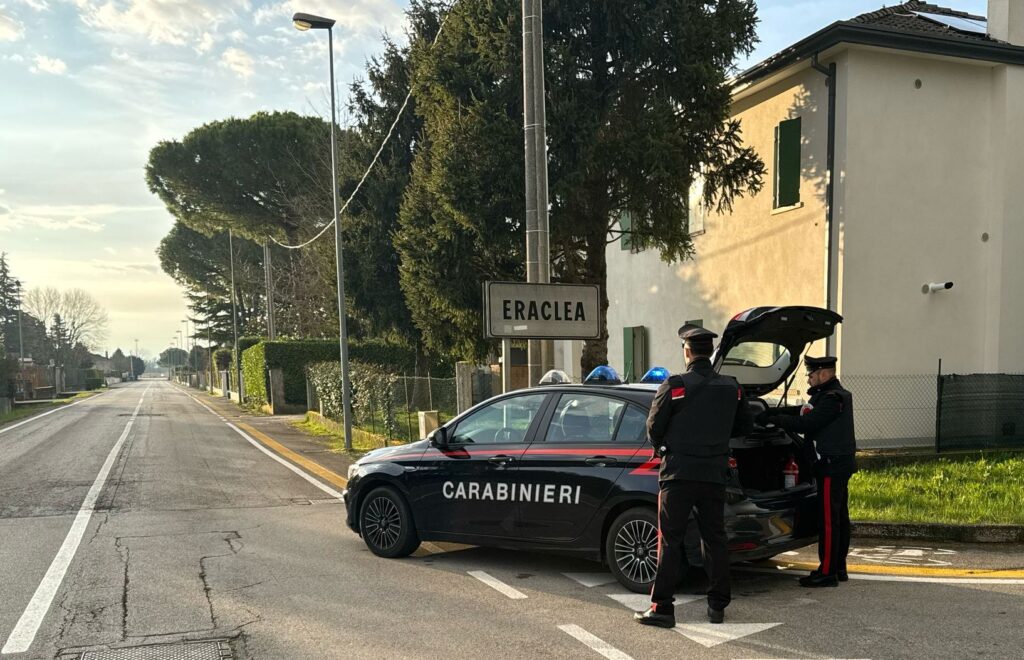 Carabinieri in azione a Eraclea