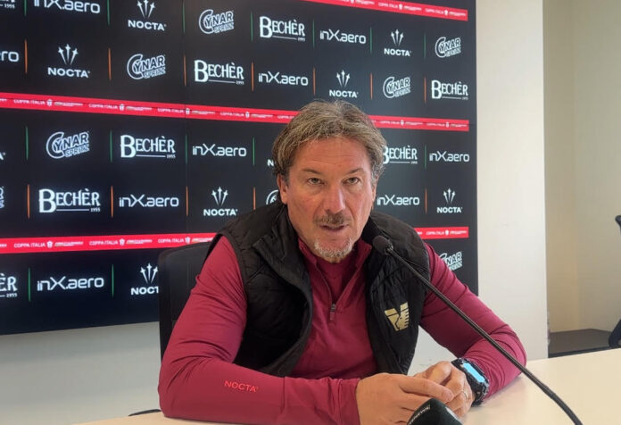 Mister Giovanni Stroppa, allenatore del Venezia Fc, in una conferenza stampa Mister Giovanni Stroppa, allenatore del Venezia Fc, in una conferenza stampa