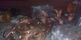 Fermata dai Carabinieri di Treviso la banda specializzata nei furti di rame, 5 denunce Il rame rubato