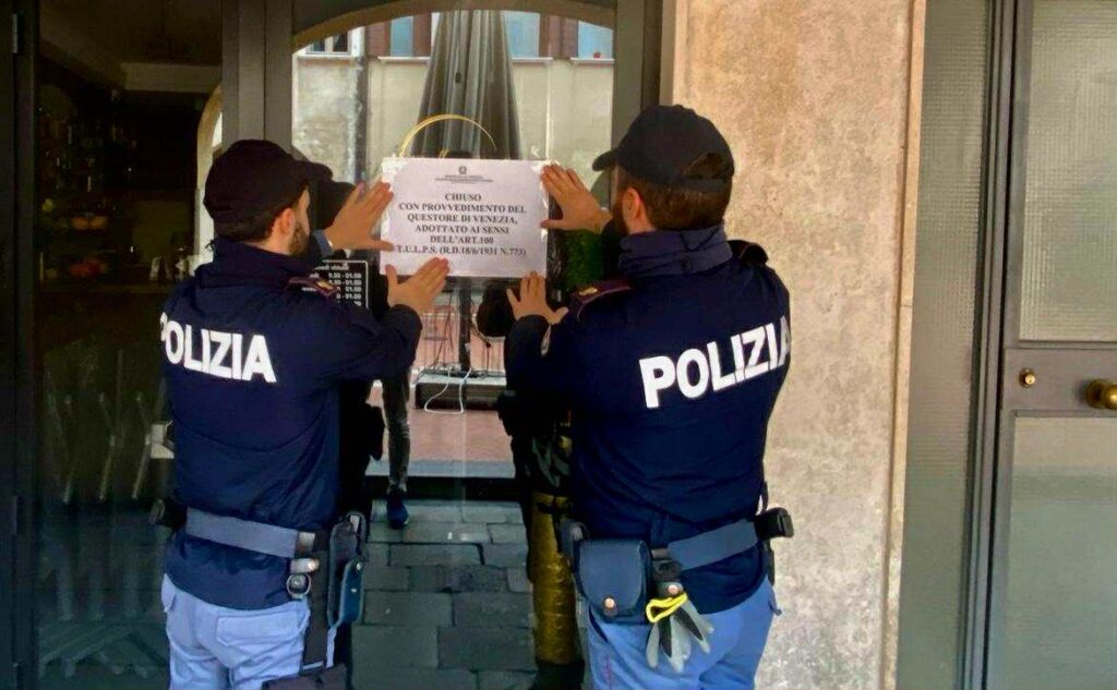 Il locale di Mestre dove è scoppiata la rissa e che perciò è stato chiuso per 15 giorni