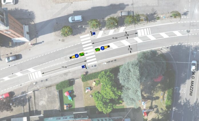 Passaggi pedonali a Ballò di Mirano Passaggi pedonali a Ballò di Mirano