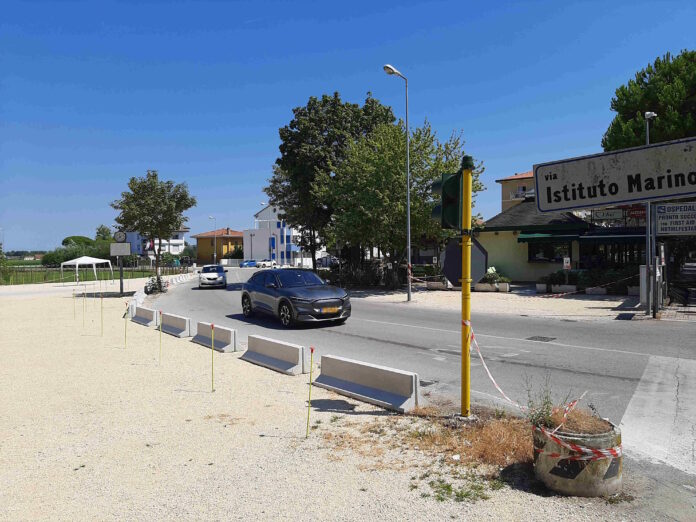 La zona tra via Levantina e via Istituto Marino a Jesolo La zona tra via Levantina e via Istituto Marino a Jesolo