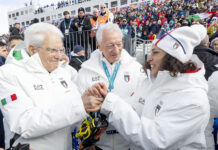 Il Presidente Mattarella spettatore d’eccezione a Cortina d’Ampezzo