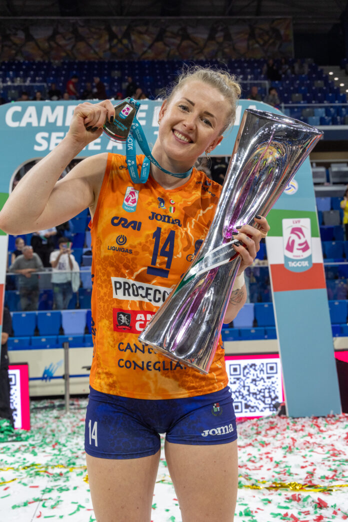 NUMIA VERO VOLLEY MILANO - PROSECCO DOC CARRARO IMOCO CONEGLIANO JOANNA WOLOSZ NUMIA VERO VOLLEY MILANO - PROSECCO DOC CARRARO IMOCO CONEGLIANO PALLAVOLO CAMPIONATO ITALIANO VOLLEY SERIE A1-F 2025 - 2026 FINALE PLAYOFF SCUDETTO GARA 4 MILANO 22-04-2026 FOTO FILIPPO RUBIN / LVF