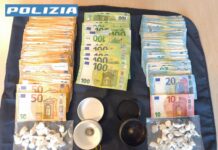 Cocaina a domicilio: la Polizia di Stato arresta due cittadini albanesi La cocaina e il denaro sequestrati dalla Polizia di Stato di Treviso