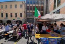 Pranzo tricolore a Treviso, iniziativa per rilanciare la sicurezza urbana Treviso, Mario Conte, Fratelli d’Italia