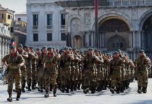 Venezia celebra il 42° anniversario dei Lagunari, un élite dell’Esercito Italiano Lagunari, Venezia, Esercito Italiano