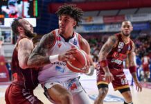 Sasha Grant all’Umana Reyer Venezia Sasha Grant Umana Reyer Venezia - Unahotels Pallacanestro Reggiana Reggio Emilia Play Off - Quarti di Fanale - gara 2 LBA Lega Basket Serie A UnipolSAI 2023/2024 Venezia, 13/05/2024 Foto O. Zonta/Ag. Ciamillo Castoria