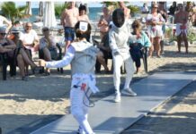 Scherma al Lido di Venezia, Elisa Di Francisca protagonista sulla spiaggia Scherma Lido di Venezia Sport
