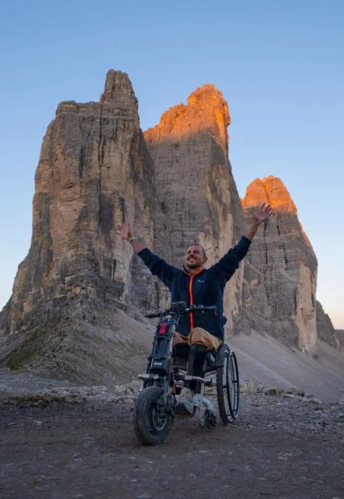 Forcella Lavaredo, Luca Da Prato, Tre Cime di Lavaredo, nuoto paralimpico Forcella Lavaredo, Luca Da Prato, Tre Cime di Lavaredo, nuoto paralimpico
