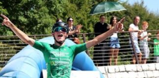 Castelfranco Veneto-Monte Tomba, Vesco domina la prima edizione e firma un successo spettacolare Riccardo Vesco ciclismo juniores Monte Tomba Gran Premio Mardegan Legno