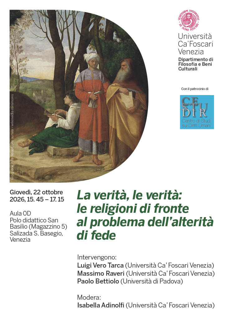 Religioni e alterità, confronto a Ca' Foscari - Notizie Plus