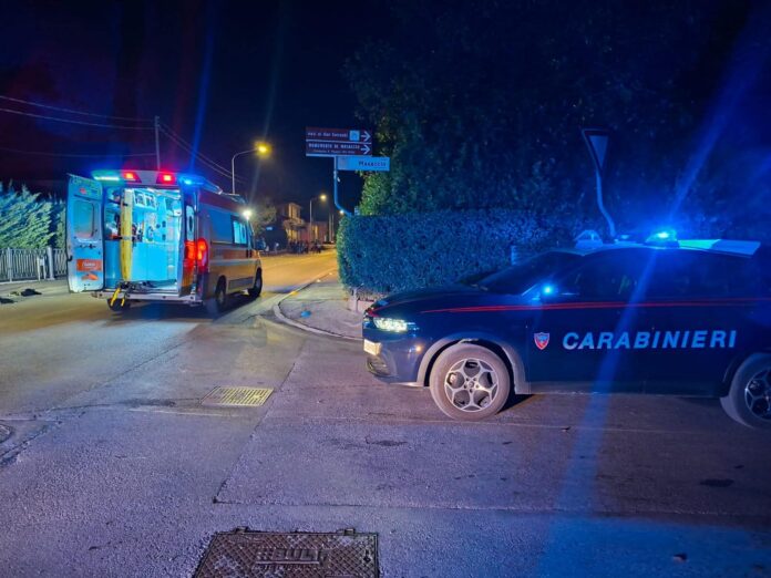 Incidente stradale a Loria, i soccorsi Incidente stradale a Loria, i soccorsi